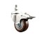 Service Caster 3 Inch 316SS Maroon Polyurethane Swivel 3/8 Inch Stem Caster Total Lock Brake SCC-SS316TSTTL20S314-PPUB-MRN-381615 - alternate 2